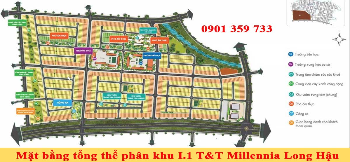 Mặt-bằng-tổng-thể-phân-khu-I.1-T&T-Millennia-Long-Hậu